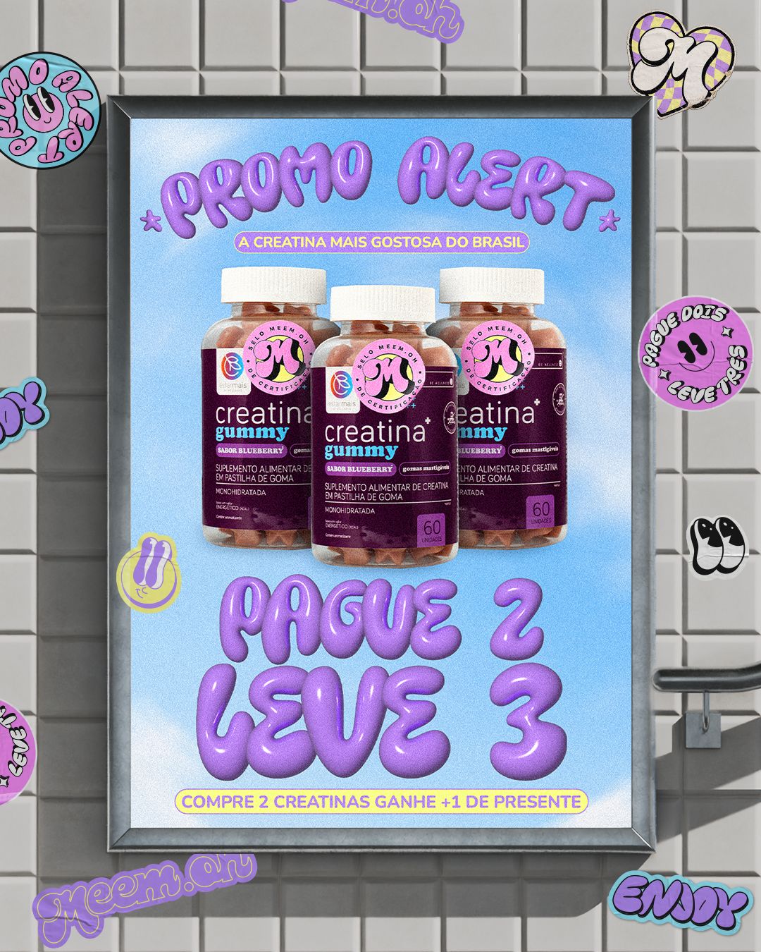 PROMO Creatina Gummy - Pague 2 Leve 3