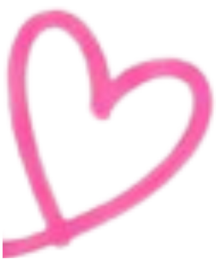 Coração rosa decorativo