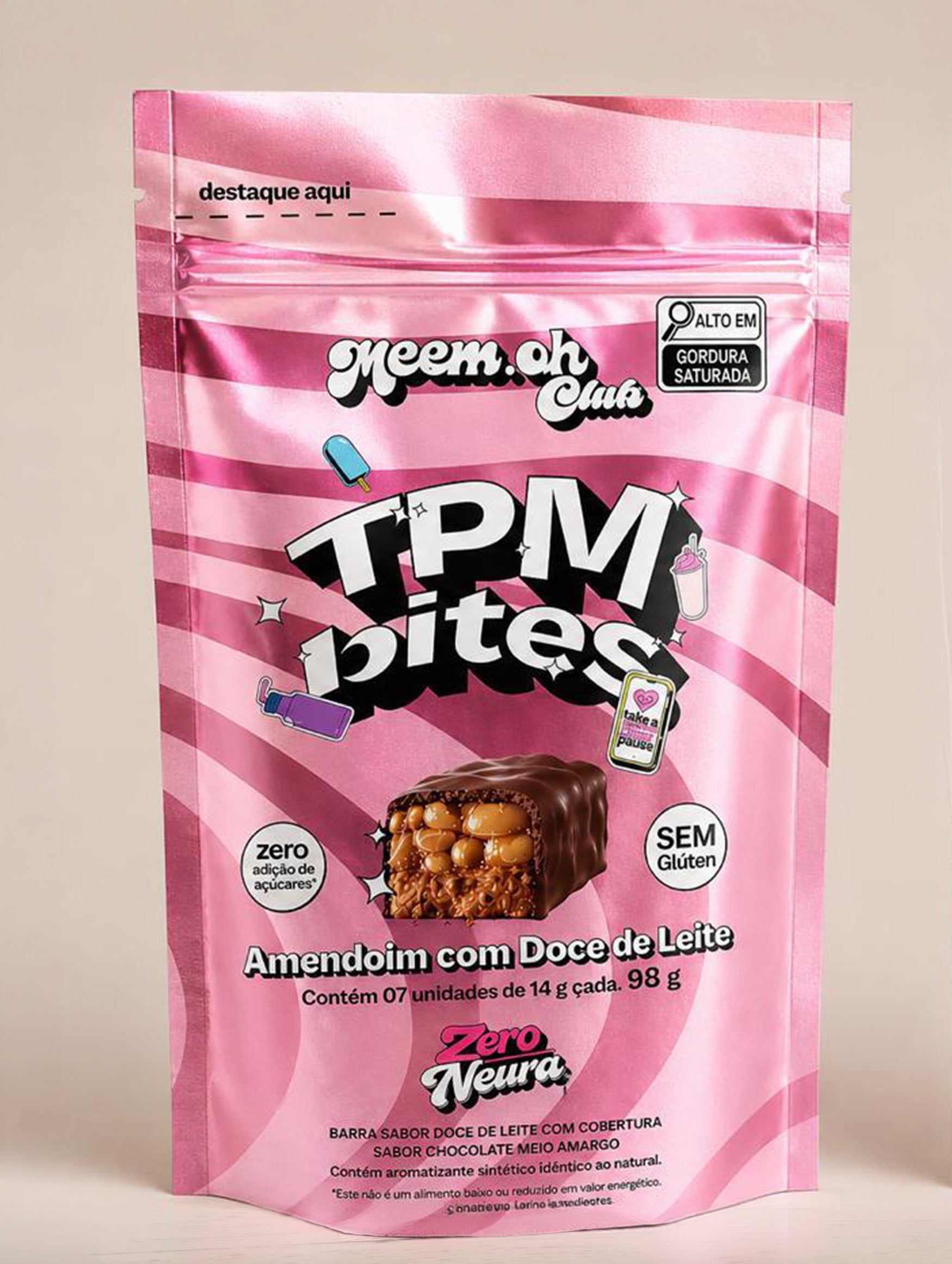 TPM Bites Zero Neura Amendoim com Doce de Leite